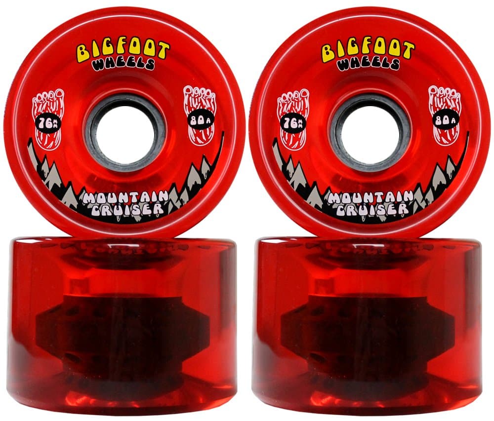 Longboard Wheels 76mm 80A SHR Mountain Cruisers
