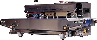 Sonic Industries FR900 Horizontal Band Sealer | Stainless Steel Vacuum Food Packet Sealer for Plastic Bags, Pouches & Covers | 220V, Compact Design, 8mm Sealing Width, 12m/min Sealing Speed