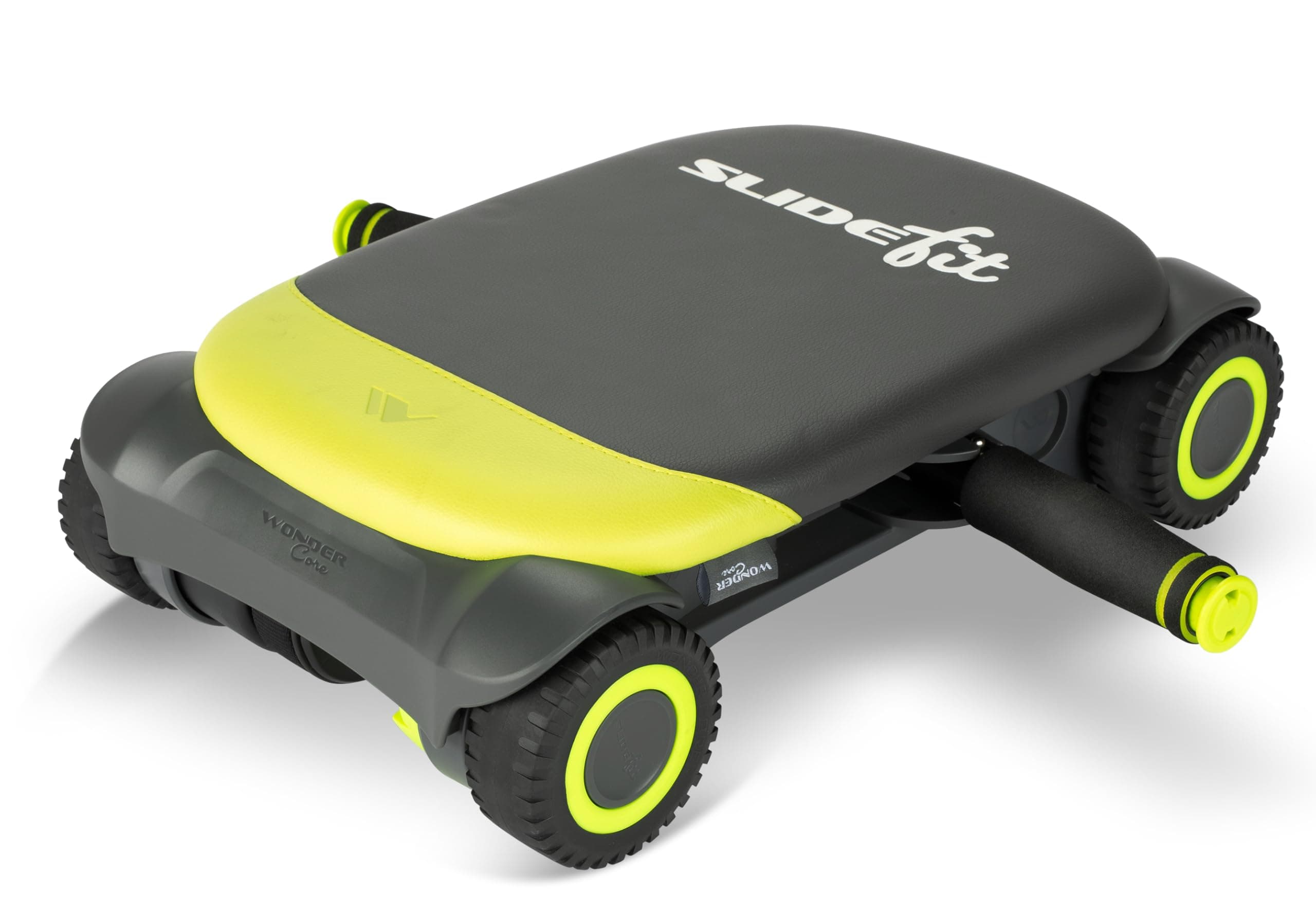 WONDER CORE Slide Fit, Ab Roller Board with 4 Wheels, Automatic Rebound Abdominal Wheel for Core Workout, Ab Exercise Equipment, Abdominal Exerciser, Heroboard Fitness Rolling Board with Knee Pad