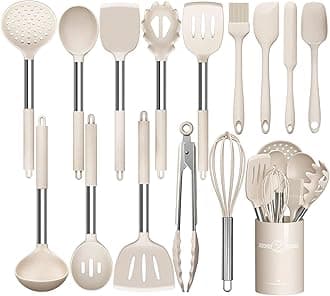 Kitchen Utensils Set Stainless Steel 15 Pieces Non-Stick Cookware Spatula Gift