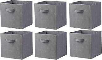 Justandkrafts Foldable Cloth Storage Cube Basket Bins Organizer Containers Drawer (3)