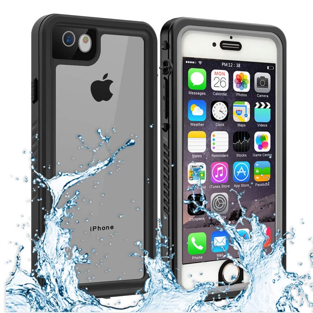 Owkey iPhone 6/6S Waterproof Case, Underwater Snowproof Dirtproof Shockproof IP68 Certified with Touch ID Full Sealed Cover Waterproof Case for iPhone 6/6S - 4.7in (Clear)