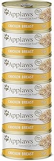 Applaws 100% Natural Wet Cat Food, Chicken Breast, 70g Tins Pack of 6