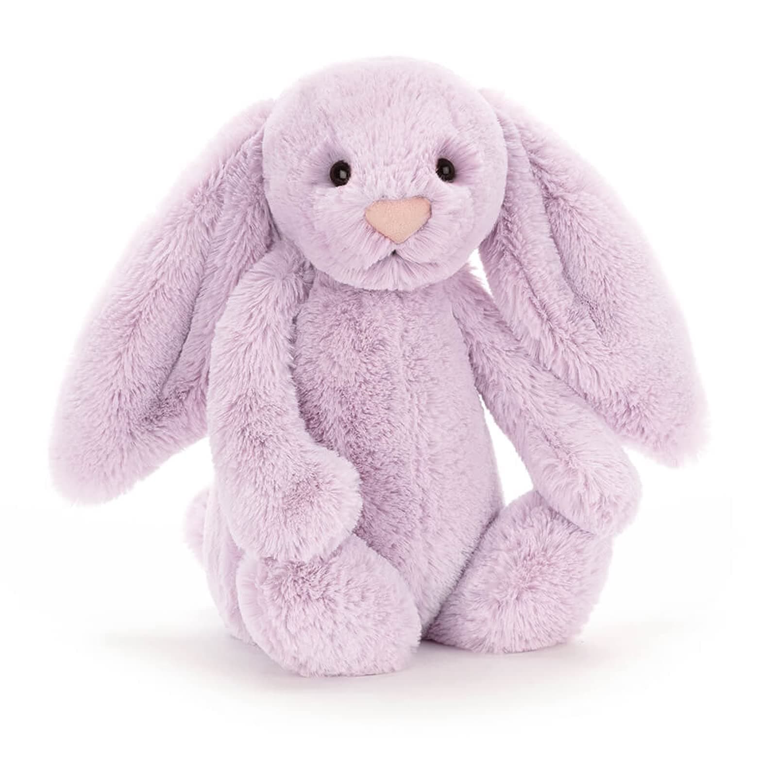 Jellycat Bashful Lilac Bunny, Medium, 12 inches