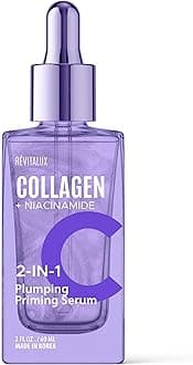 Collagen & Niacinamide 2-in-1 Serum – Hydrating & Firming, Skin-Revitalizing Formula for a Radiant Glow – Korean Face Serum for All Skin Types – Dermatologist-Tested, Cruelty-Free – 2 Fl. Oz