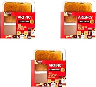 Artinci Sugar Free Almond Flour Cake Combo (Pack of 3 x 150g) | Gluten Free Low Carb Keto Friendly | Diabetic Friendly, No Maida | High Protein Snack | (9 Servings)