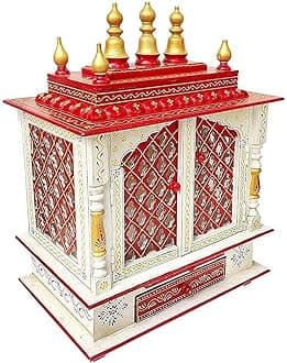 Kamdhenu art and craftWooden Temple/Home Temple/Pooja Mandir/Pooja Mandap/Temple for Home (K5SI)