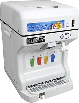 KuKoo Ice Shaver Snow Cone Frozen Ice Shaving Slushie Dessert Maker Commercial Catering Machine