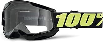 100% Strata 2 Motocross & Mountain Biking Goggles (UPSOL - Clear Lens) MX and Mountain Bike Racing Protective Eyewear