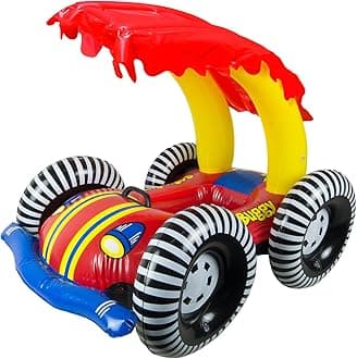 81549 Learn-to-Swim Swimming Pool Float Baby Rider with Sun Protection, Buggy