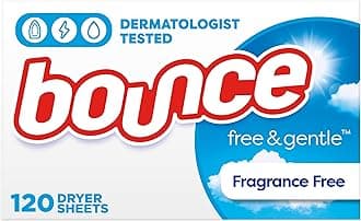 Bounce Free & Gentle Unscented Dryer Sheets (Pack of 120)