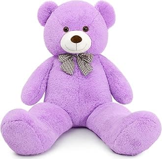 (120cm, Purple) - 120cm Giant Teddy Bears Big Cute Plush Teddy Bear Huge Life Size Teddy Bear Large Stuffed Animal Toys for Girlfriend Children