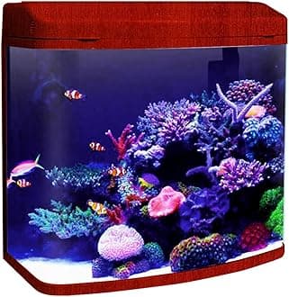 Jainsons Pet Products Minjiang Fish Aquarium Tank (HR3-380, Capacity-24L, Rosewood, Rust Resistant)