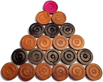 JTC for Kids 32 inch Full Size Carrom for Kids Men Women Adults Serious Professional Engineered Wood (Set of 24 Coins)