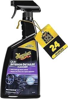 Meguiar's Quik Interior Detailer - Perfect for Car Interior Detailing - Quick and Easy Cleaning that's Safe on Plastic, Vinyl, Leather and More - Car Interior Cleaner and Protectant - 24 Oz