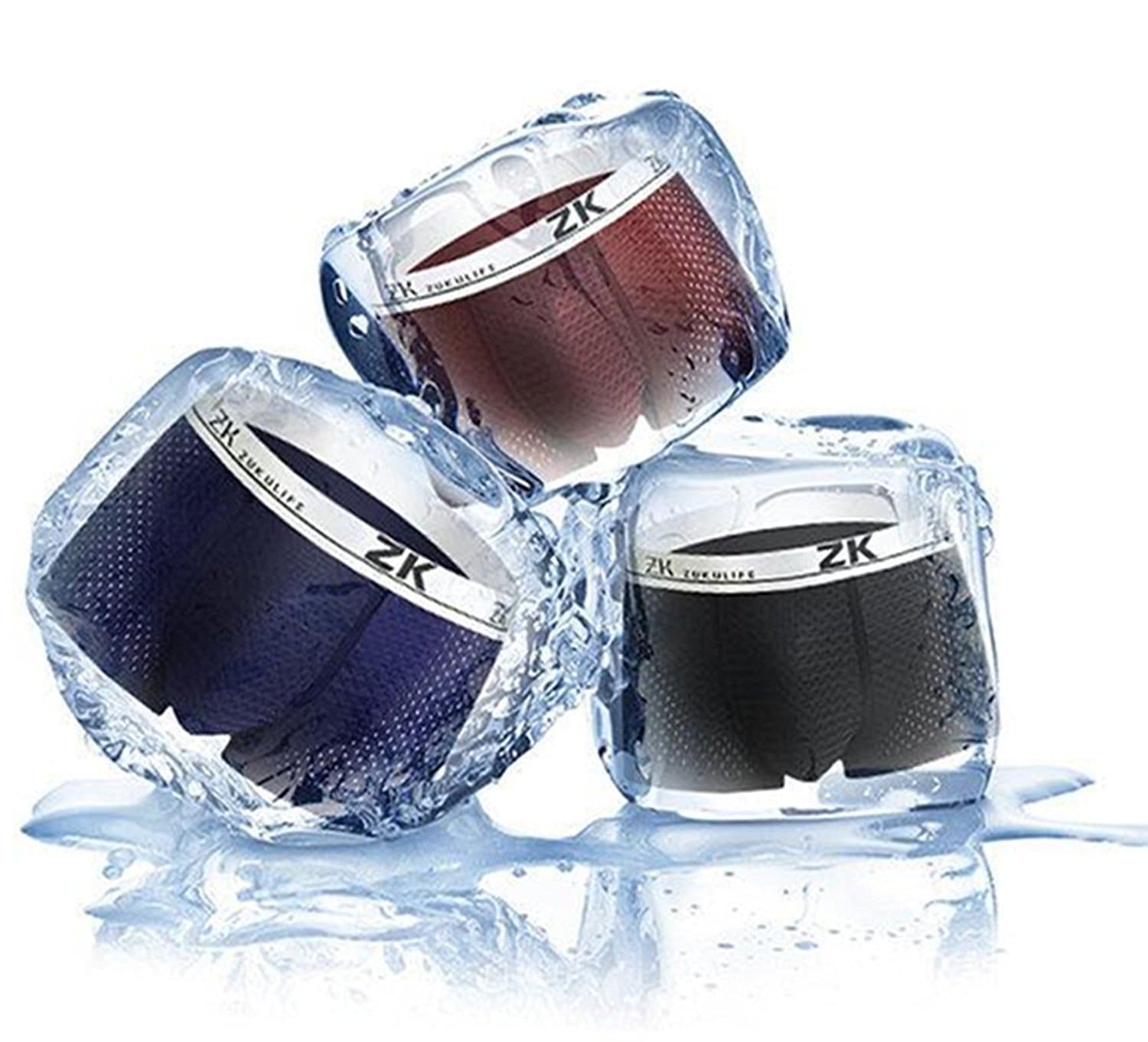 Mens Ice Silk Boxer Mesh Brief