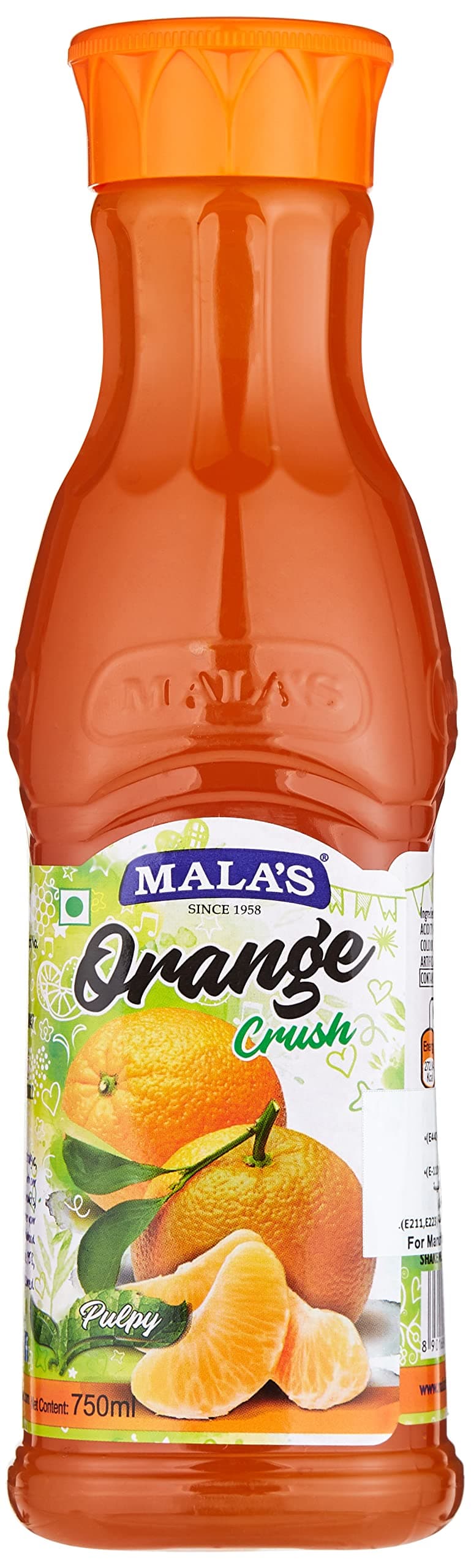Mala's Orange Crush, 750 ml Pet Bottle