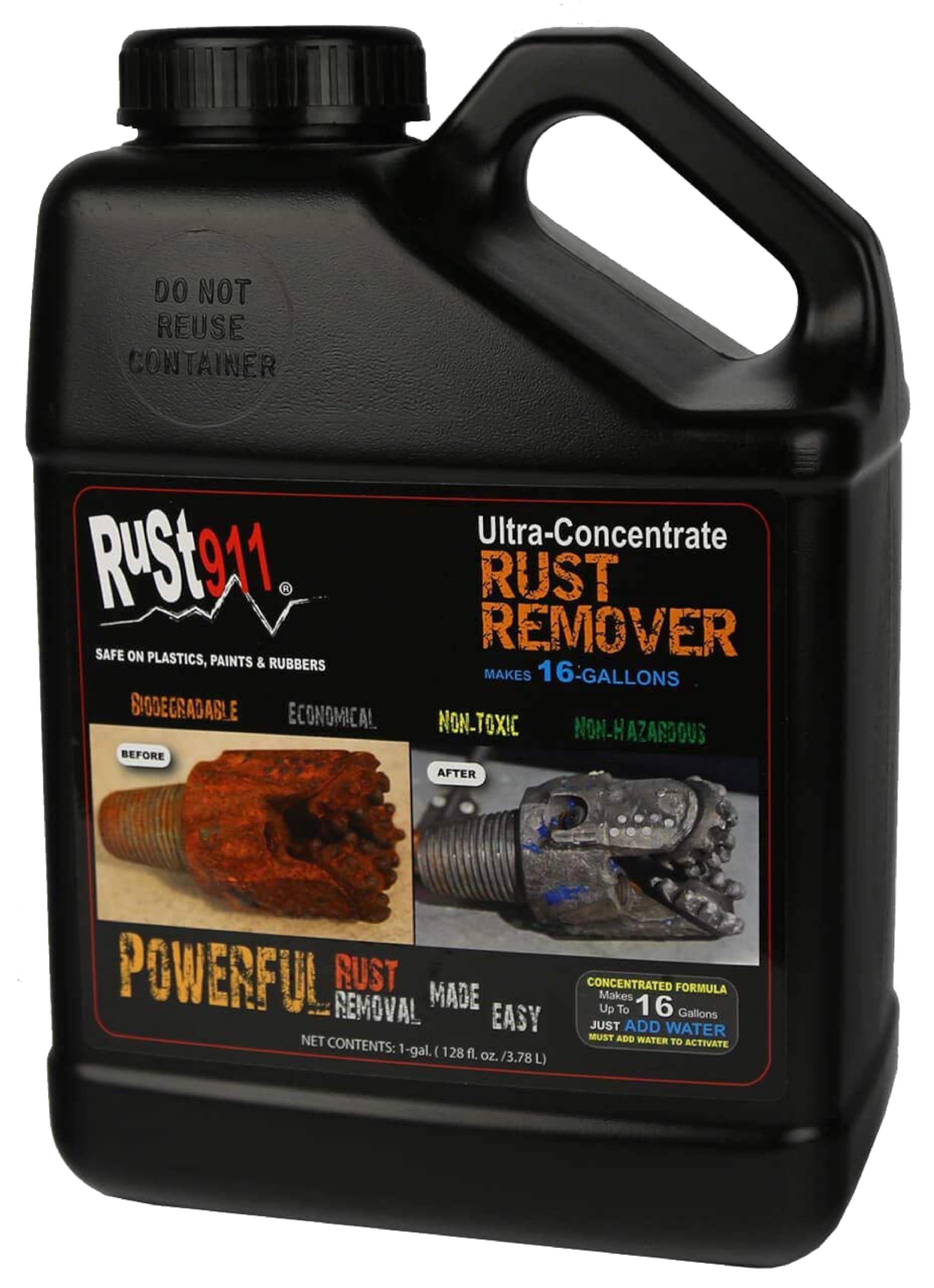 Rust911: Rust Remover Concentrate 1-gal Makes 16-gallons