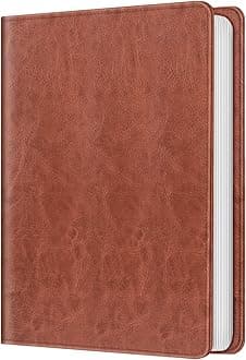 Fintie Photo Album for 4x6 Photos - 112 Pockets Vegan Leather Cover Memory Albums Book for Birthday Family Anniversary Vacation Pictures (Vintage Brown)