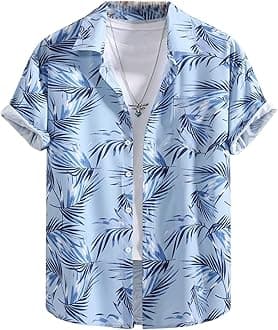Men's Casual Cotton Shirt – Button Down Summer Shirt for Men | Lightweight Textured Fabric | Perfect for Daily & Weekend Wear