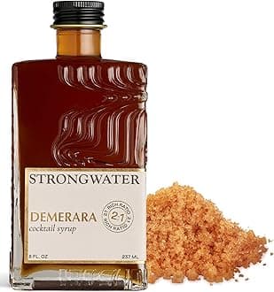 - Strongwater Rich Demerara Syrup - Makes 16 Cocktails - Syrup for Cocktails Handcrafted in USA with Filtered Rocky Mountain Water, Demerara Sugar - Just Mix with Bourbon or Whiskey