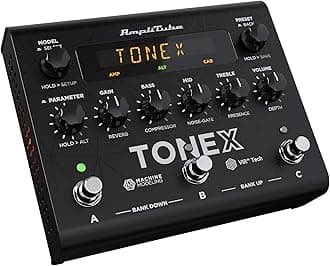 TONEX Pedal: AI Machine Learning Multi Effects Pedal - Tone Model Any Electric Guitar Amp, Pedal, Distortion, Overdrive or Other Guitar Effects - Black