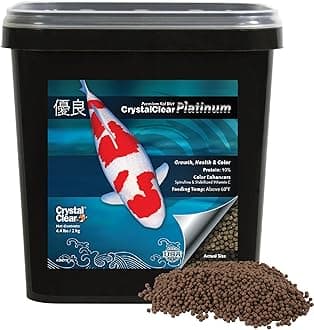 Platinum Fish Food, Premium Floating Pellets for Koi & Goldfish – Boost Growth, Color, and Wellness in Backyard Ponds & Water Gardens, 3mm Pellets, 4.4 Pounds