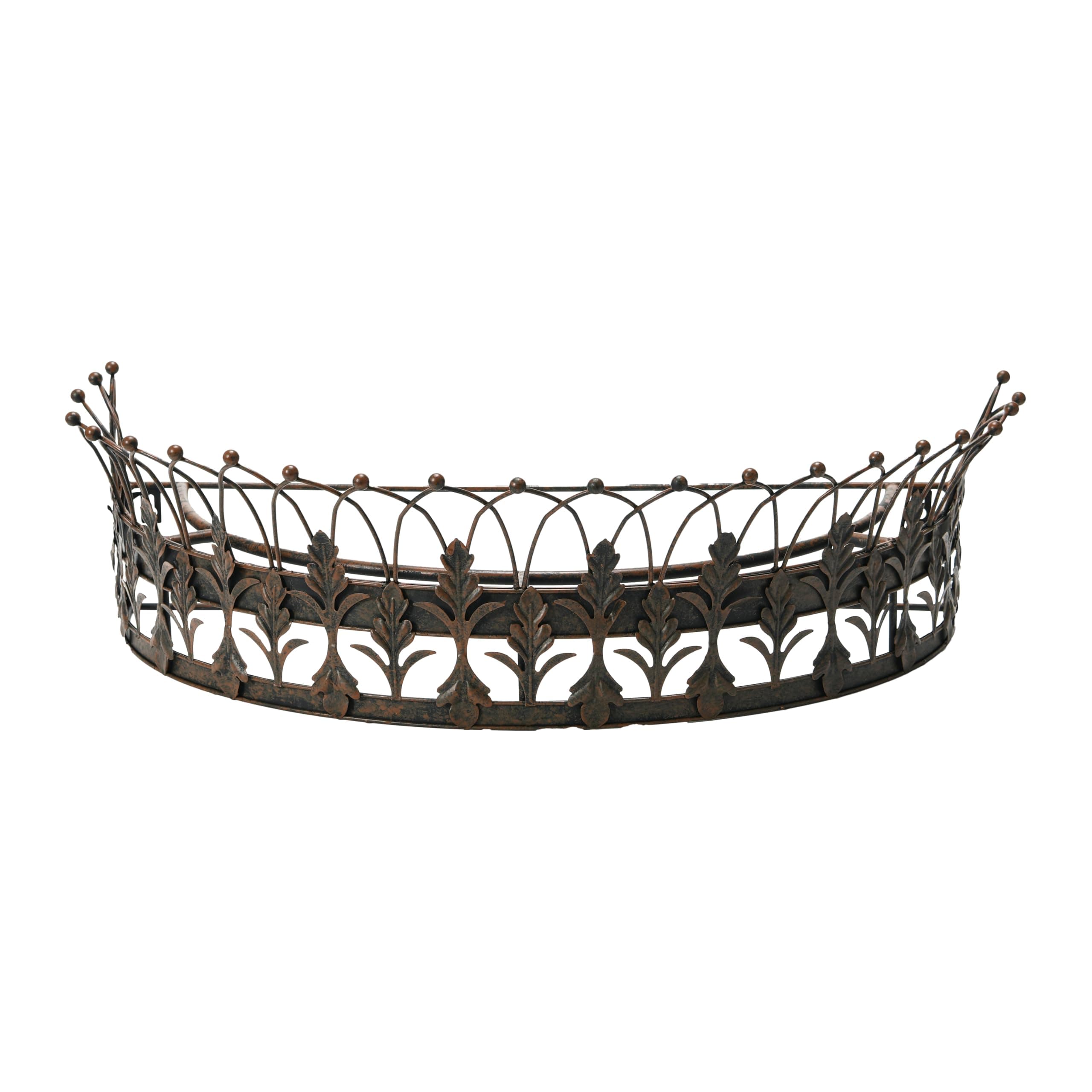 Creative Co-Op Metal Curtain Crown