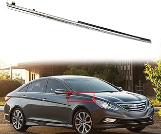Front Right Passenger Garnish Chrome Molding Trim Replacement for 2011 2012 2013 2014 2015 Sonata 87771-3S000 87771-3S001