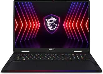 MSI Raider 18 inch 16:10 UHD+ 120Hz Gaming Laptop - (Intel Core i9-14900HX, NVIDIA GeForce RTX 4070, 32GB RAM, 2TB SSD, Windows 11 Pro) - Core Black