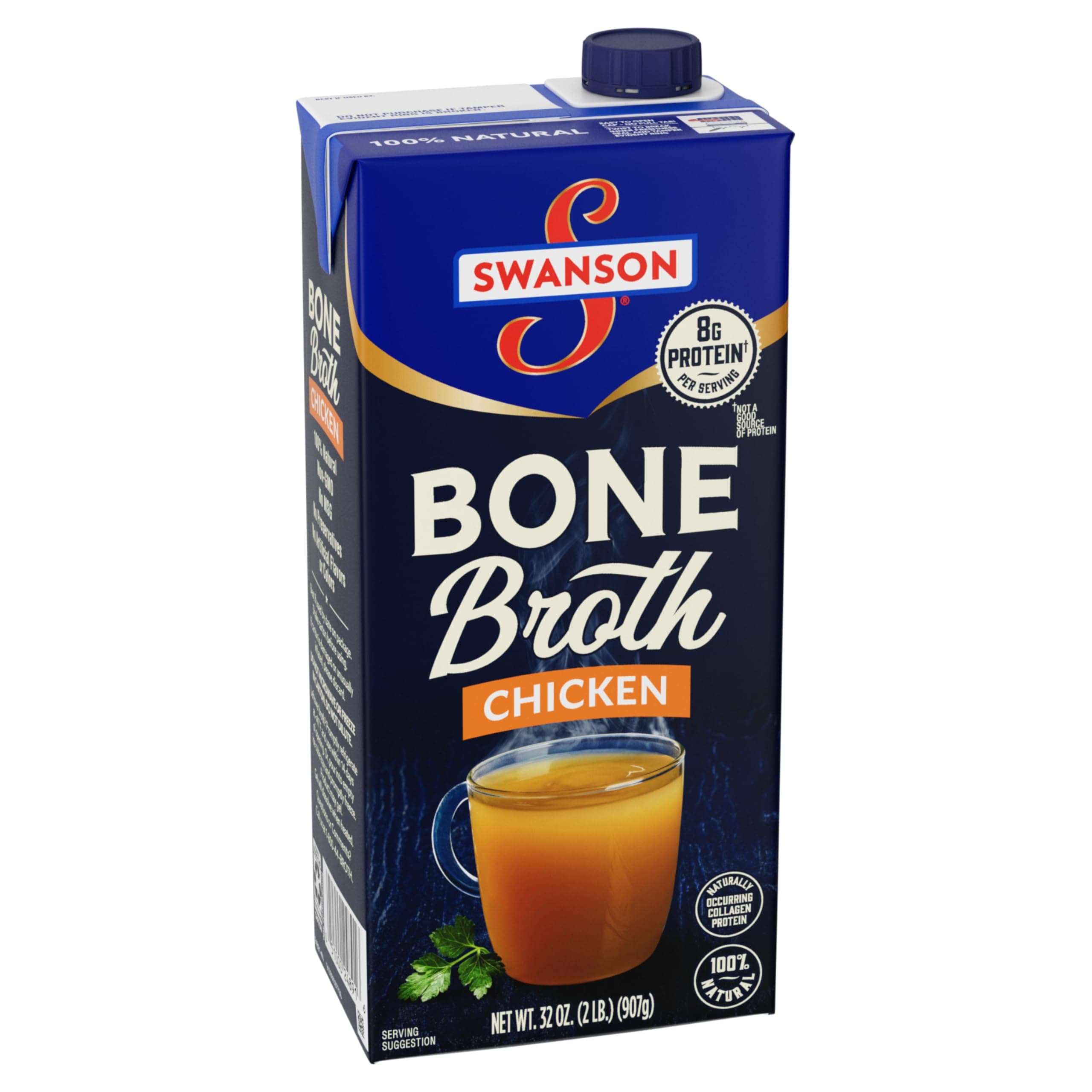 Chicken Bone Broth, 32 oz Carton