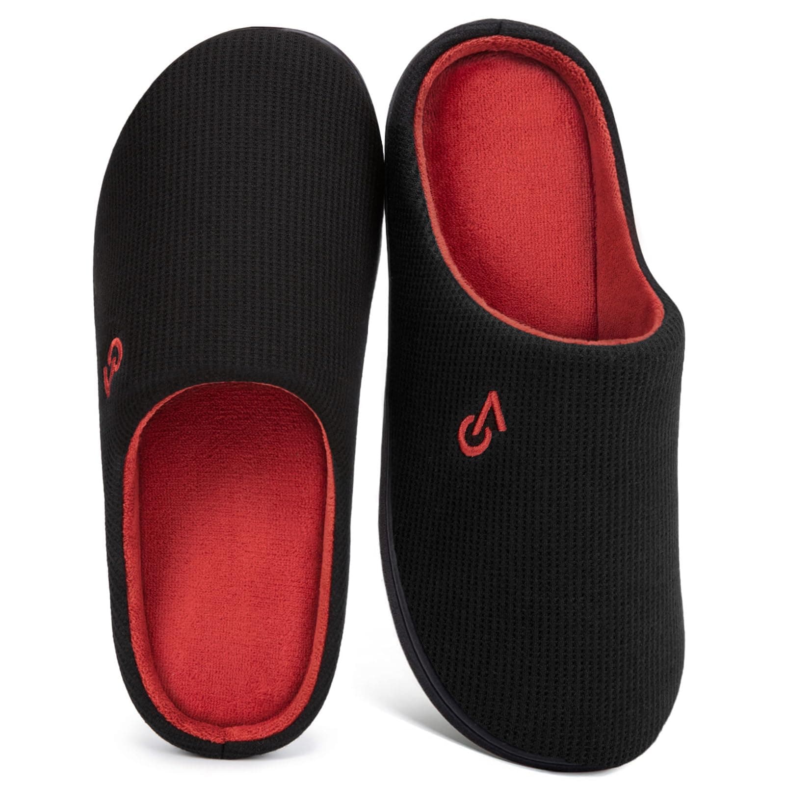 Men's Two-Tone Memory Foam Slippers