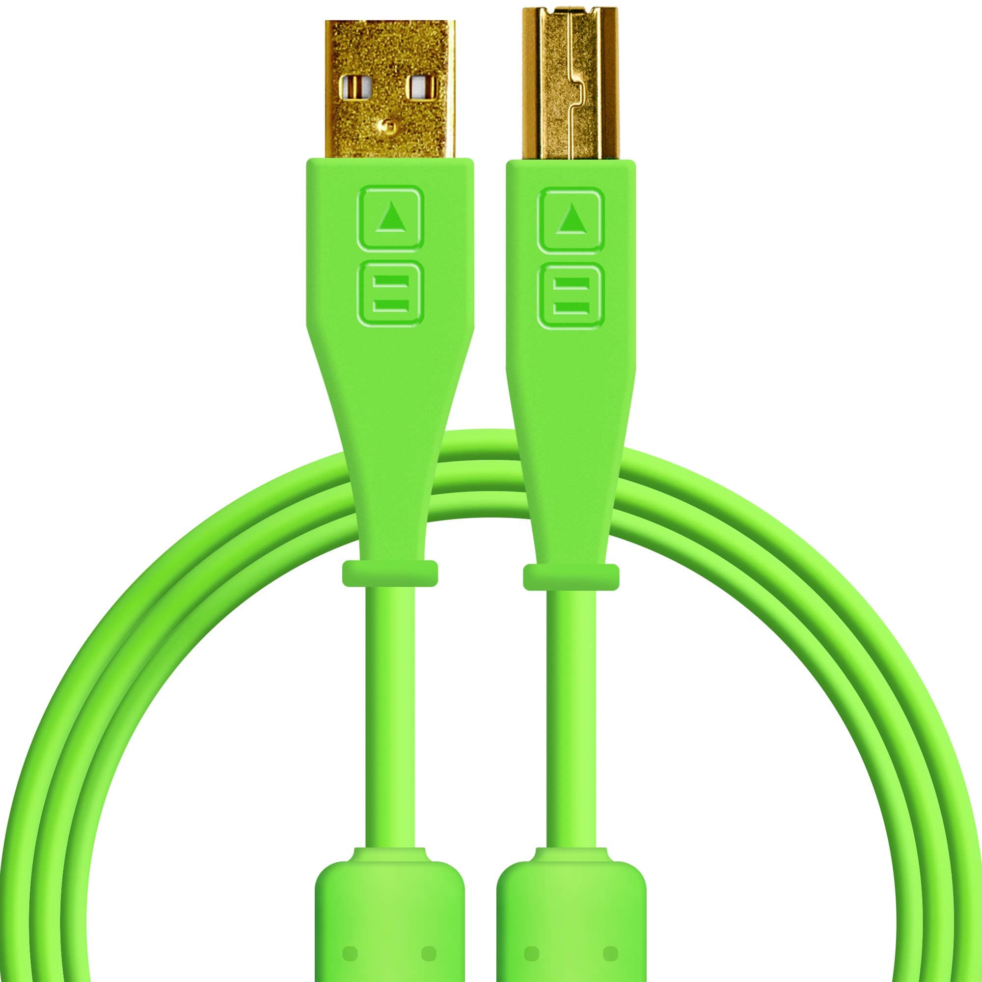 Chroma Cables: Audio Optimized USB-A to USB-B Cable green chroma-cables-usb