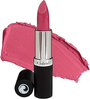 Organic Lipstick (Mauve - Berry Pink/Cool Crème), Natural, Paraben Free, Vegan, Gluten-free,Cruelty-free, Non GMO, long lasting, Infused with Jojoba Seed Oil and Aloe, 0.13 Oz.
