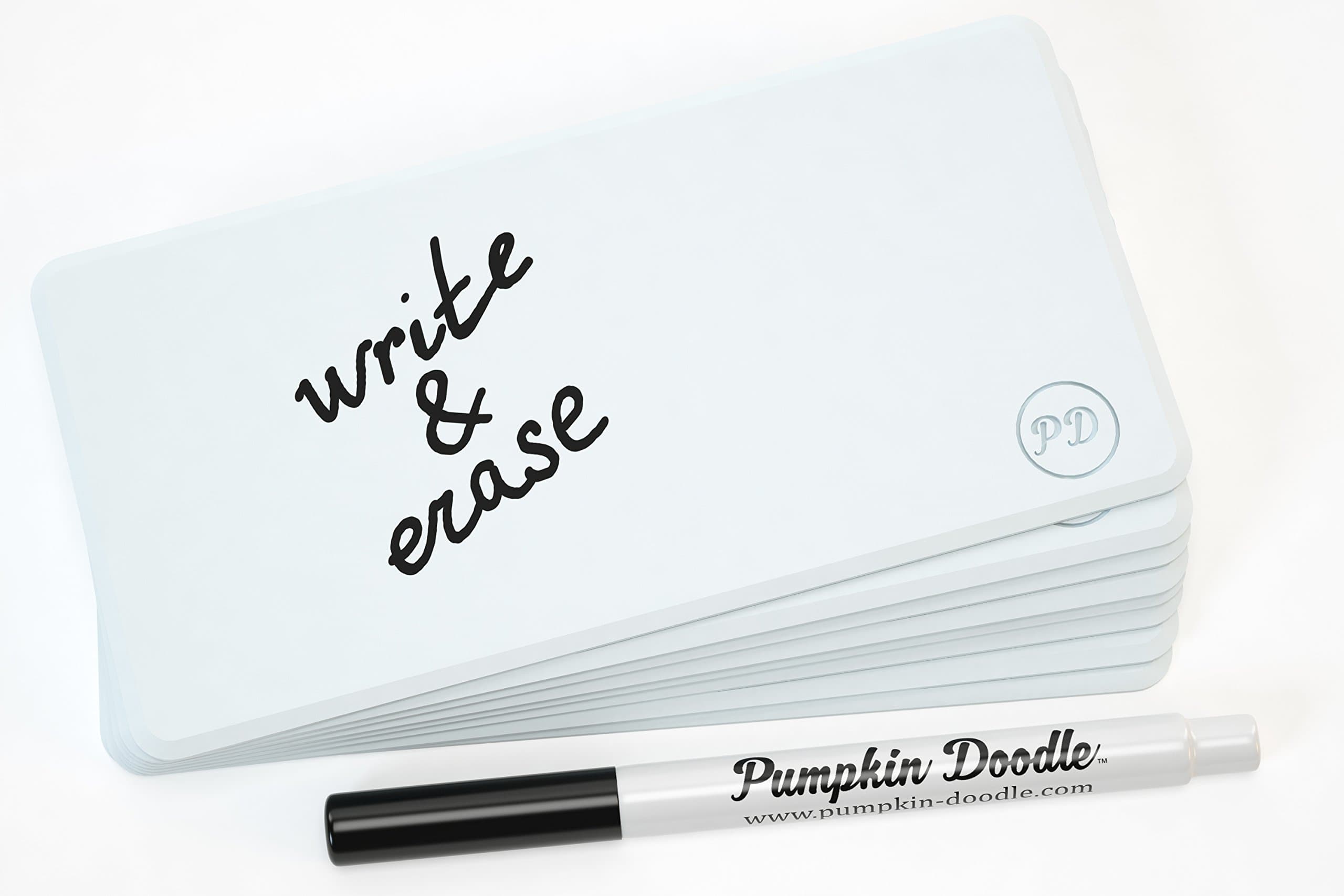 Pumpkin DoodleWrite and Reuse Sticky Labels (White)