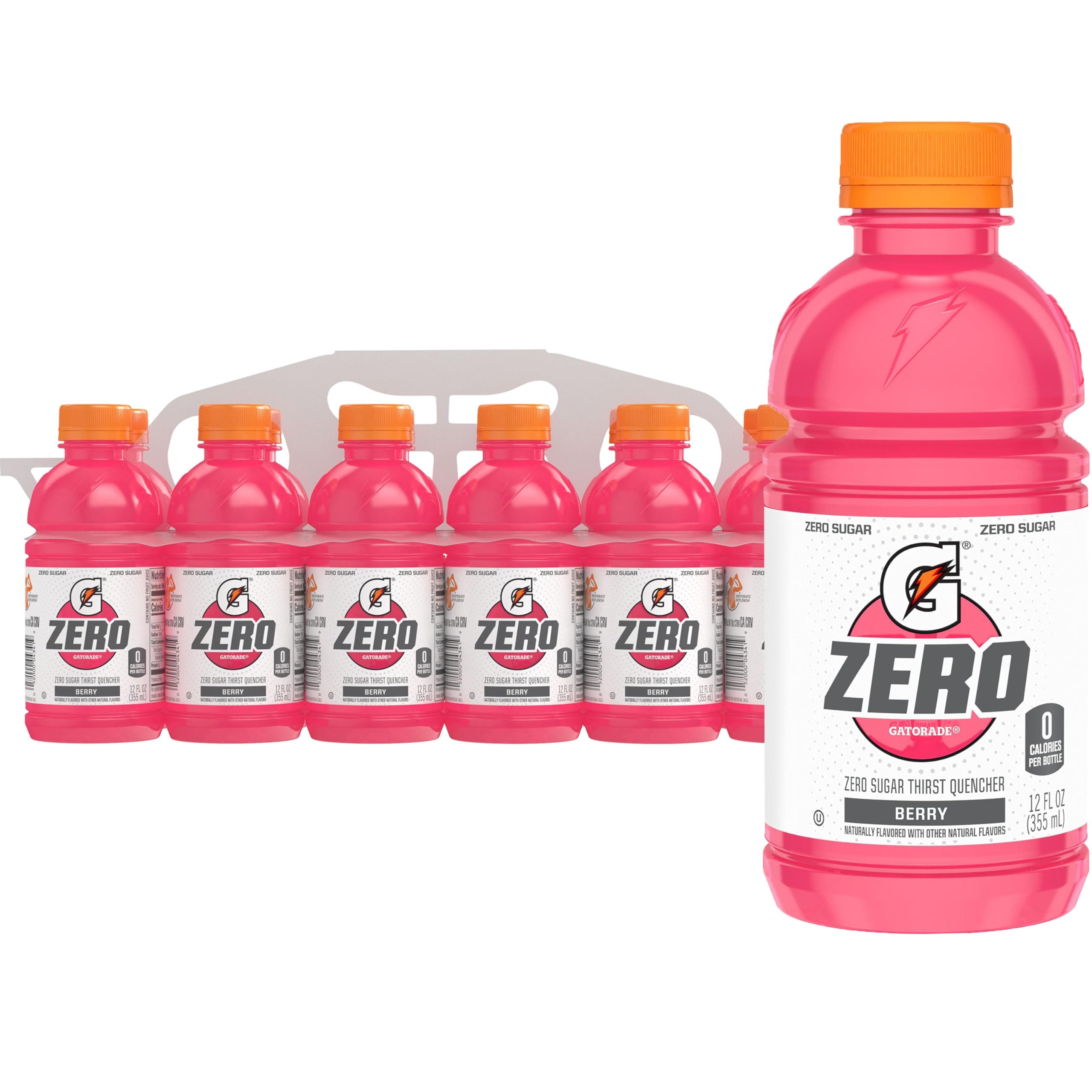 Gatorade G Zero Berry, 12 Fl Oz Bottles, 12 Pack