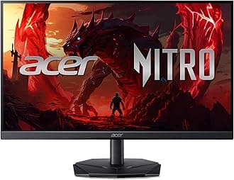 acer Nitro 24.5 Inch Full HD 1920 x 1080 Gaming Monitor | AMD FreeSync | 180Hz Refresh | 1ms (VRB) | 99% sRGB | HDR 10 Support | One Display Port 1.2 & Two HDMI 2.0 | KG251Q P3biip
