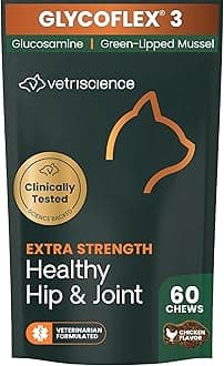 VetriScience Laboratories - GlycoFlex 3, Hip and Joint Supplement for Cats, 60 Bite Sized Chews