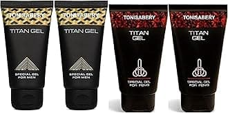 Enlarger Titan Gel Red for Men - Original Male Enlargement Gel Oil & Massage Cream (Pack of 4) (4)
