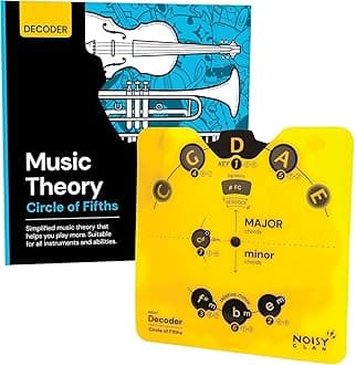 - Circle of Fifths Wheel & Music Theory Book – Music Learning Tool - For All Instruments & All Levels – Learn Chords, Keys & Progressions – Write More, Play More, Master Music
