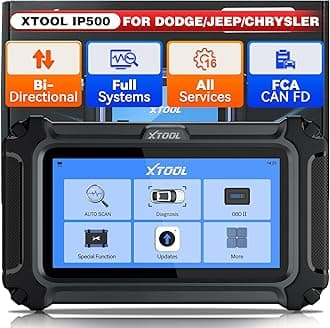 IP500 for Jeep OBD2 Scanner, Full Systems Bi-Directional Scan Tool for Jeep/Dodge/Chrysler, with FCA AutoAuth, OBD2 Scanner Diagnostic Tool with All Reset -(Injector/EPB/ABS/BMS),Lifetime Update