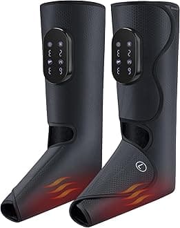 Medcursor Air Compression Leg Massager, Calf and Foot Massager for Circulation and Swelling Relief, Adjustable Massage Boots for Home Office Use - 3 Modes, 3 Intensities, 2 Timers, No Heat 1 Pack