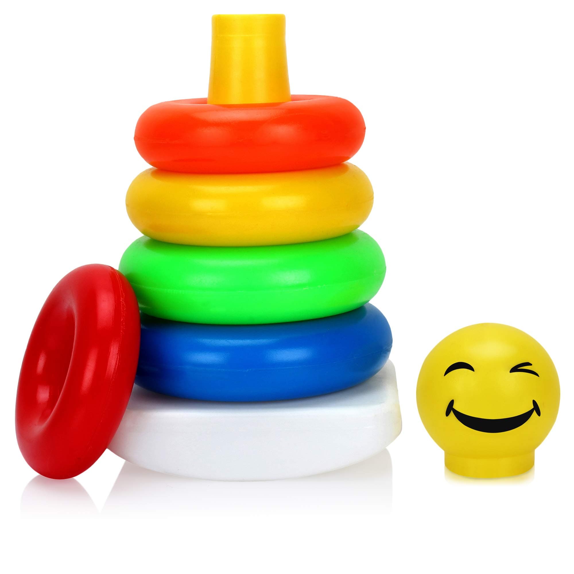 Pikipo Stacking Rings with Rocking Base (5 Rings Set)