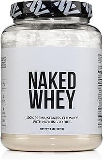 nutrition Whey 2LB 100% Grass Fed Whey Protein Powder - Only 1 Ingredient, Unflavored Whey Protein, Undenatured, Gluten Free, Soy Free, No GMOs, No Preservatives