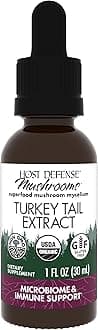 Host Defense Turkey Tail Extract - Digestive Health & Immune Response Support Supplement - Mushroom Supplement for Gastrointestinal & Gut Microbiome Support - 1 fl oz (30 Servings)*