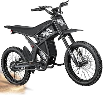 GT73 Electric Dirt Bike 2500W Electric Bike for Teens with 48V 36.4AH Battery,Max 37MPH Electric Motorcycling with 25" Knobby Tire Hydraulic Brakes Mountain Off-Road Ebike