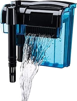 Penn-Plax Cascade 200 Power Filter – Hang-On Filter with Quad Filtration – Great for Freshwater and Saltwater Setups