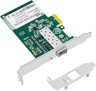 Gigabit Ethernet PCIE NIC Network Card with SFP Port, Fiber Optic LAN Adapter for PC Desktop Support Windows Server/Windows, Linux PCIe Express Network Adapter