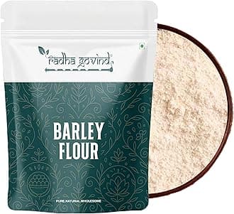 Radha Govind Organic Barley Flour/Jau ka atta 500Gm, Certified Organic