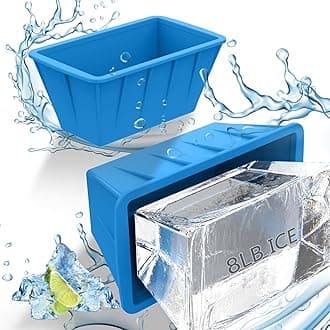 Extra Large Ice Cube Molds 2Pack 16LB Silicone Large Ice Cube Molds for Cold Plunge Tub,Reusable Ice Cube Trays for Freezer,Ice Block Molds for Home Ice Bath,Cold Plunge Accessories,Ice Bath Chiller